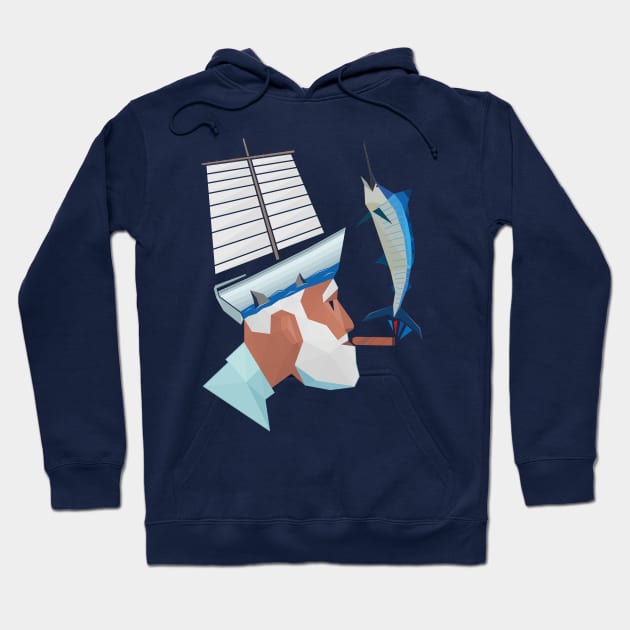 The deep blue sea and the old man Hoodie by FunawayHit